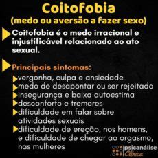 fobia de sexo|Coitofobia: medo ou aversão a fazer sexo